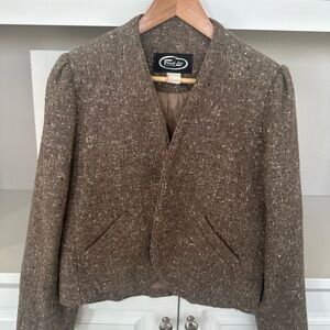 Brown Tweed Women's Jacket